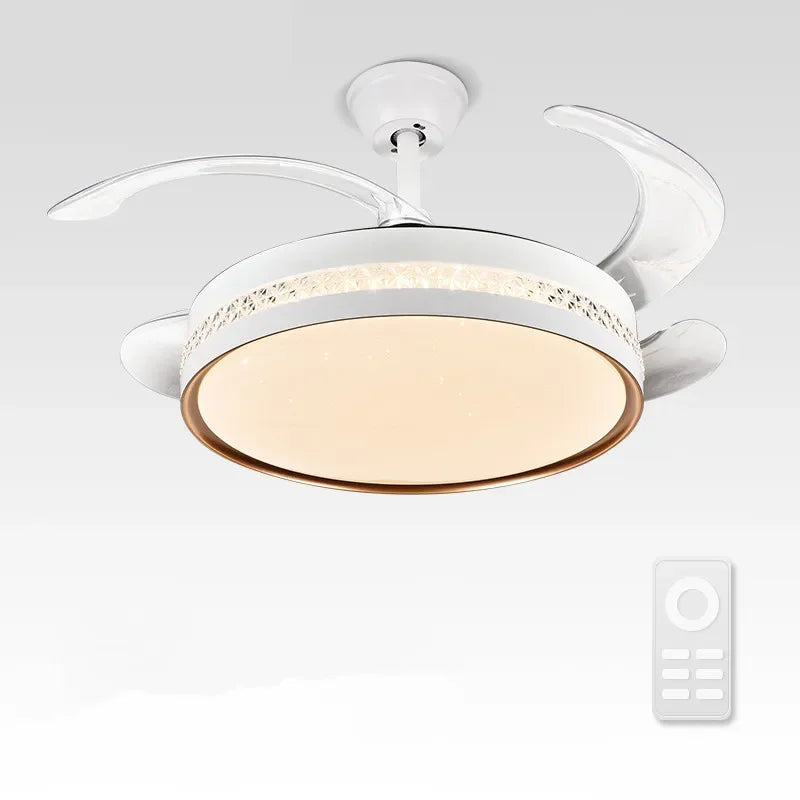 Afralia™ Modern Minimalist Integrated Ceiling Fan Lamp