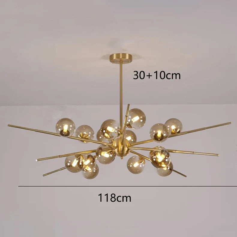 Afralia™ Modern LED Chandelier Lighting for Living Room Bedroom Dining Room