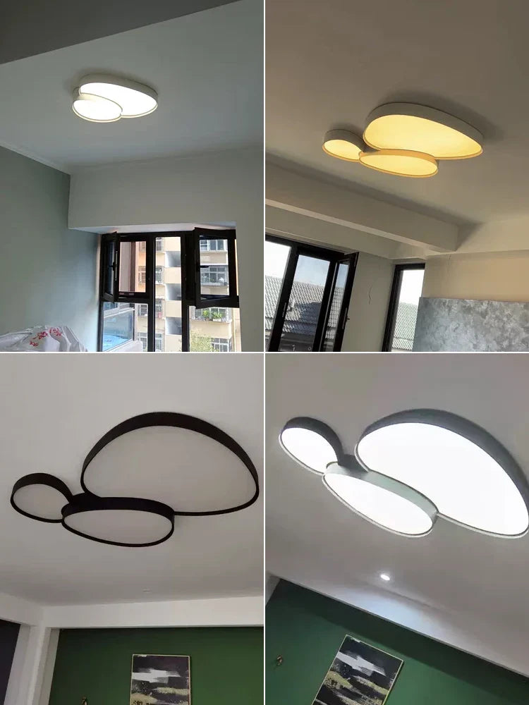 Afralia™ Modern LED Chandelier Luster for Bedroom Hall Study Room Decoration Lighting
