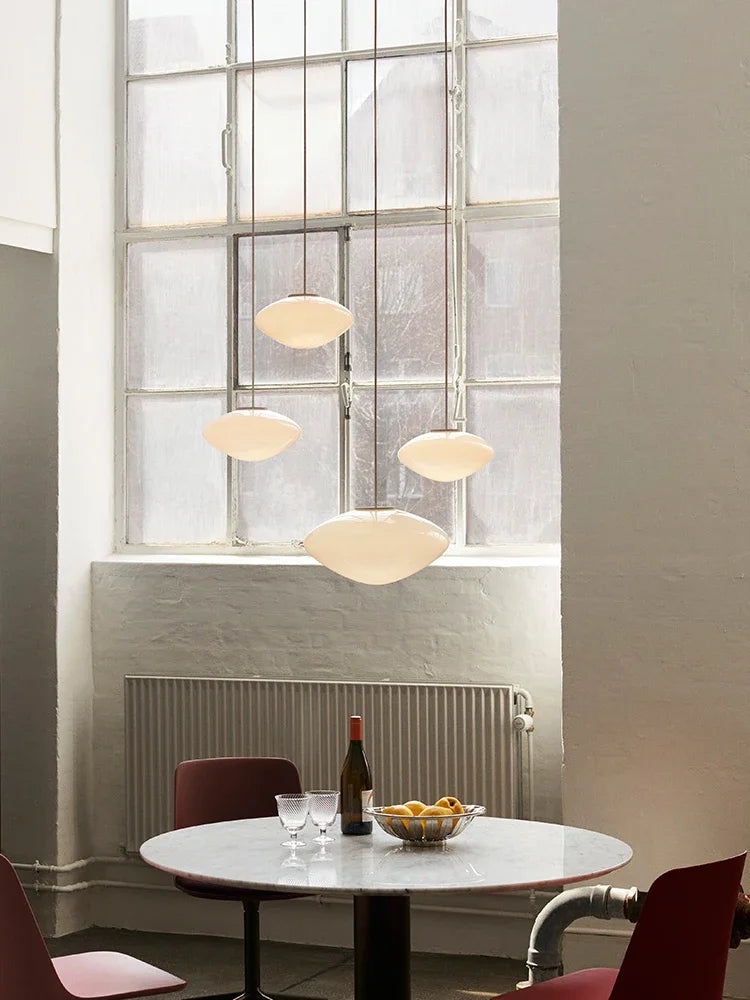 Afralia™ Glass Pendant Ceiling Light Chandelier - Denmark Designer Kitchen Island Hanging Lamp