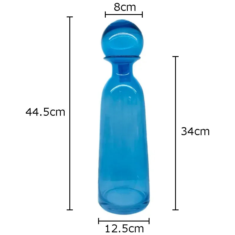 Afralia™ Amber Glass Vase Hydroponics Desk Decoration Modern Home Decor