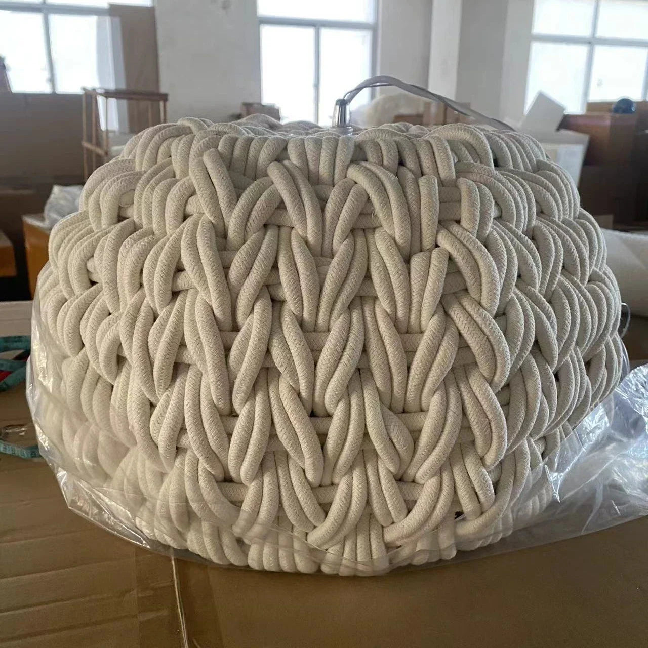 Afralia™ Nordic Rope Chandelier: Minimalist E27 LED Pendant Light Fixture