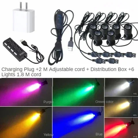 Afralia™ Mini Spotlight: Dimmable USB Focus for Cabinets, Wine Closets, Model Display Case