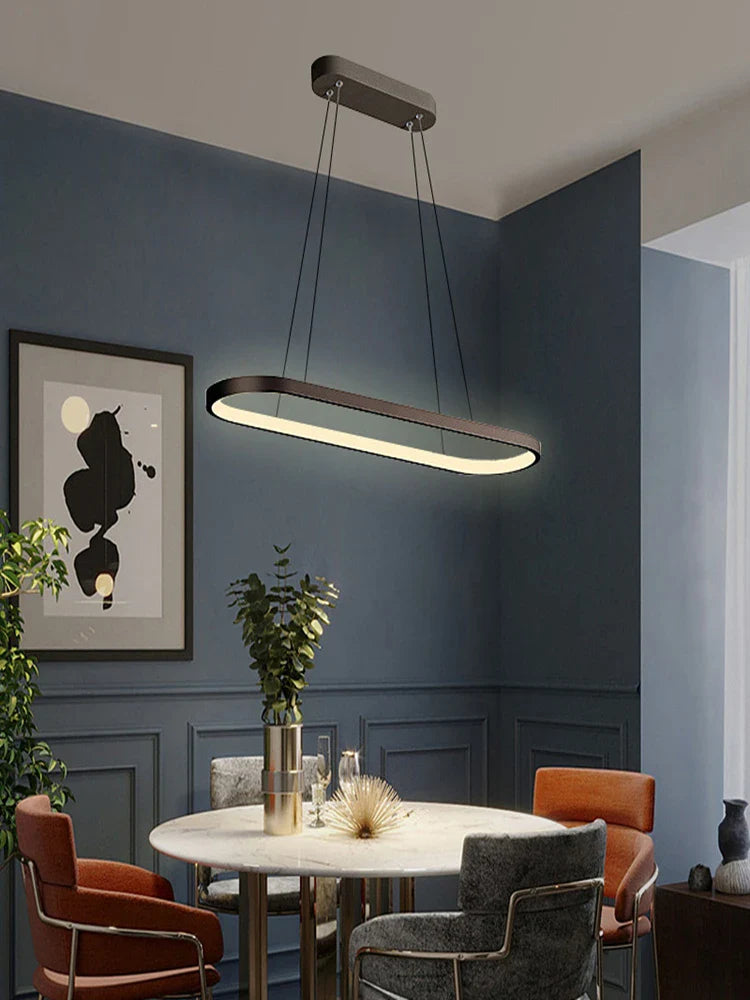 Afralia™ Modern LED Chandeliers for Kitchen Dining Living Room Ceiling Pendant Light