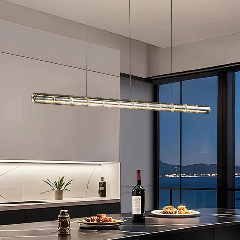 Afralia™ Glass LED Chandelier: Modern Italian Design for Dining Room, Kitchen Island, or Home Luxury
