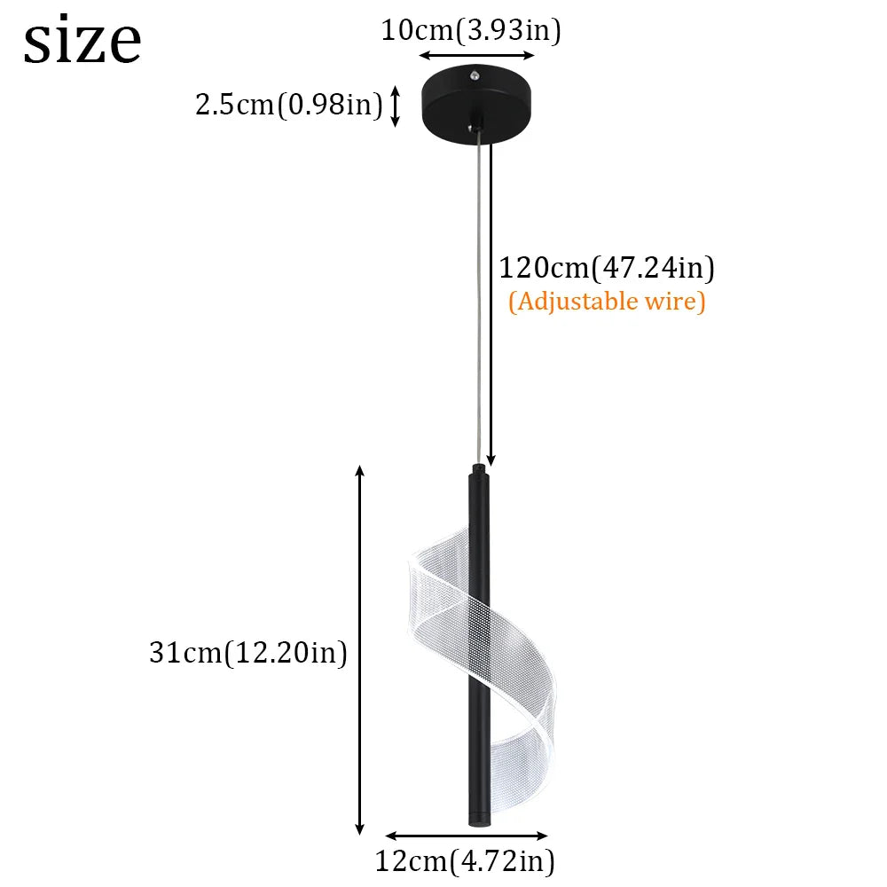 Afralia™ LED Pendant Chandelier Ceiling Lamp for Living Room Dining Kitchen Home Decor