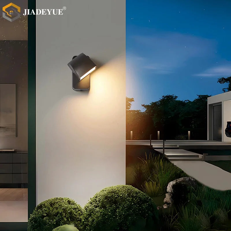 Afralia™ Rotatable LED Wall Lamp for Bedroom, Staircase, Balcony - Modern Minimalist Design