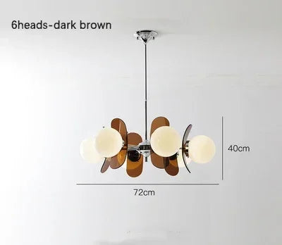 Afralia™ Medieval Glass Chandelier: Bauhaus Suspension Pendant Lamp for Dining Table