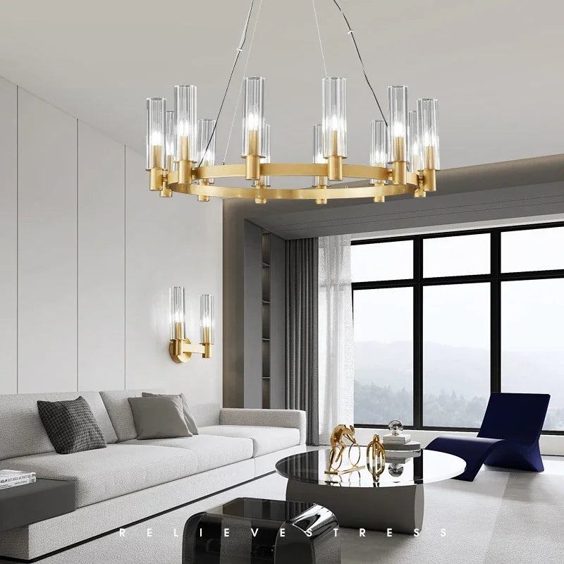 Afralia™ Crystal Chandelier Pendant Lights - Luxury LED Lighting for Living Room