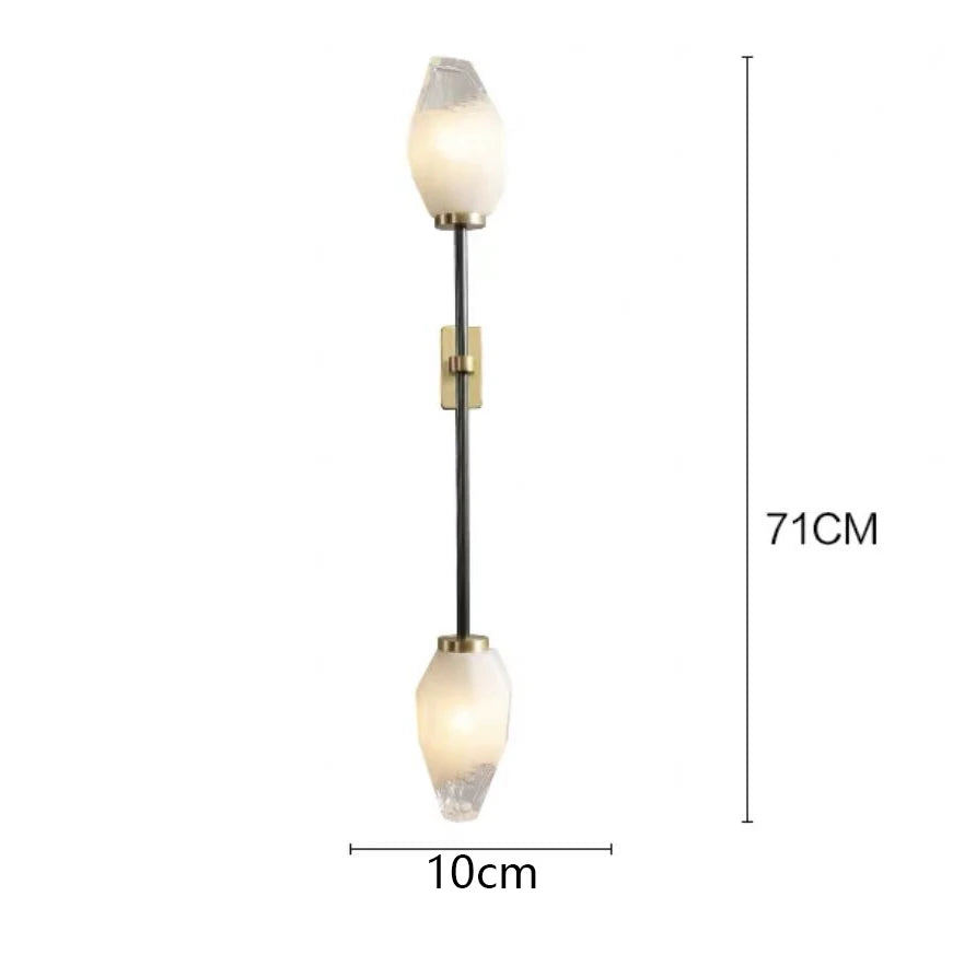 Afralia™ Luxury Glass Pendant Lights for Dining Table - LED Nordic Style Lighting