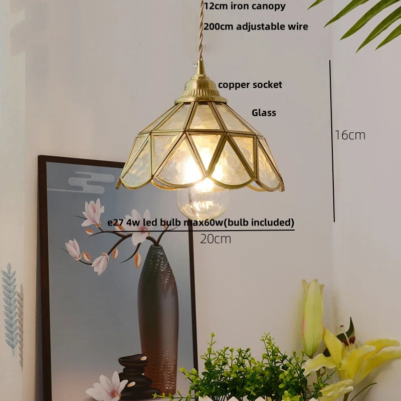 Afralia™ Blue Glass LED Pendant Lamp: Nordic Modern Hanging Light.