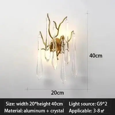 Afralia™ Classic Blue Crystal LED Hanging Chandelier for Elegant Living & Kitchen Decor