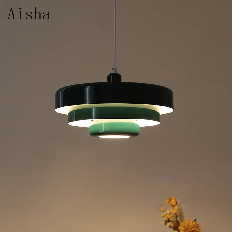 Afralia™ Multicolor Retro Chandelier Pendant Lamp for Restaurant Cafe & Bar