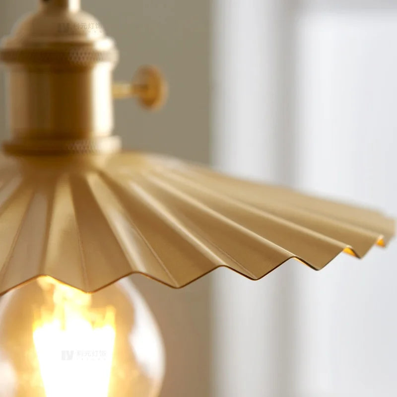 Afralia™ Copper LED Pendant Lights: Stylish Nordic Hanging Lamp for Home Decor.