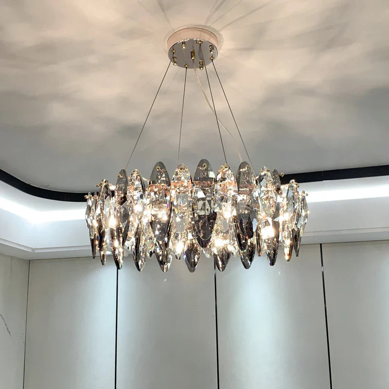 Afralia™ Luxury Crystal Light Chandelier: High-End Nordic Kitchen Living Room Home Decor