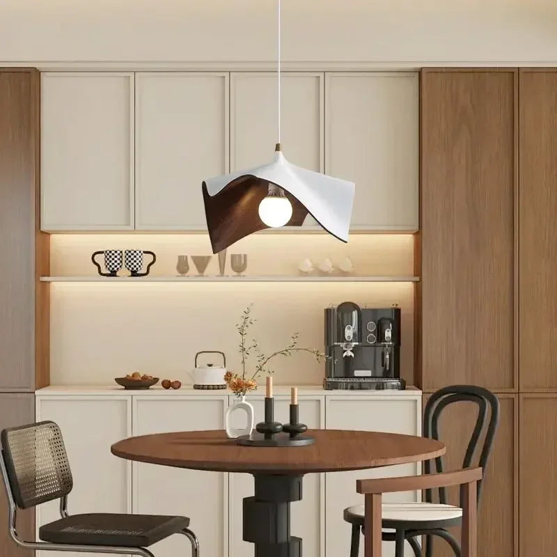 Afralia™ Black Resin LED Chandelier Pendant Light for Living Room and Bedroom