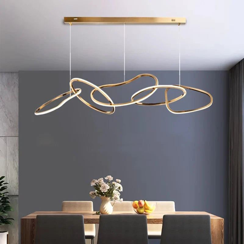 Afralia™ Modern LED Pendant Chandeliers for Home Decor and Indoor Lighting