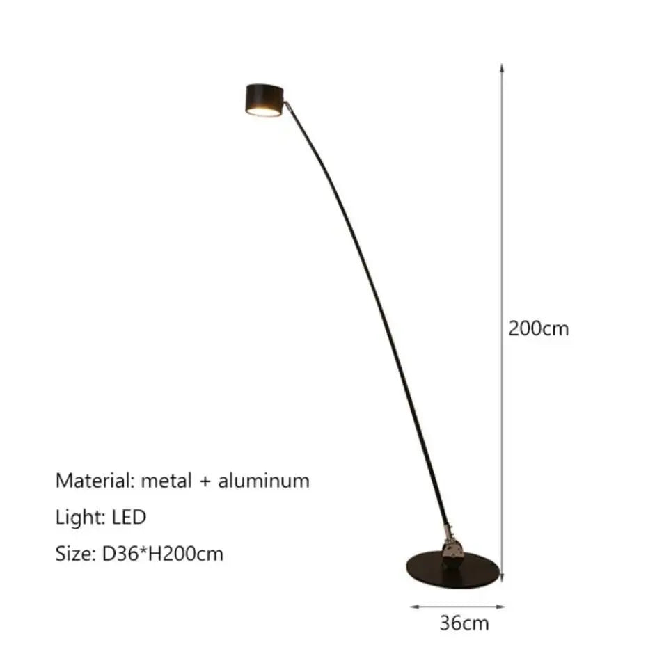 Afralia™ Nordic Sampei Floor Lamp: Minimalist LED Standing Light for Villa, Hotel, Bedroom