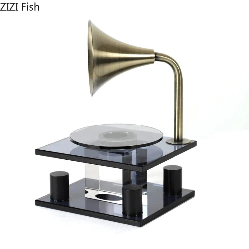 Afralia™ Crystal Music Equipment Model Ornament Decor - Modern Desk Artwork