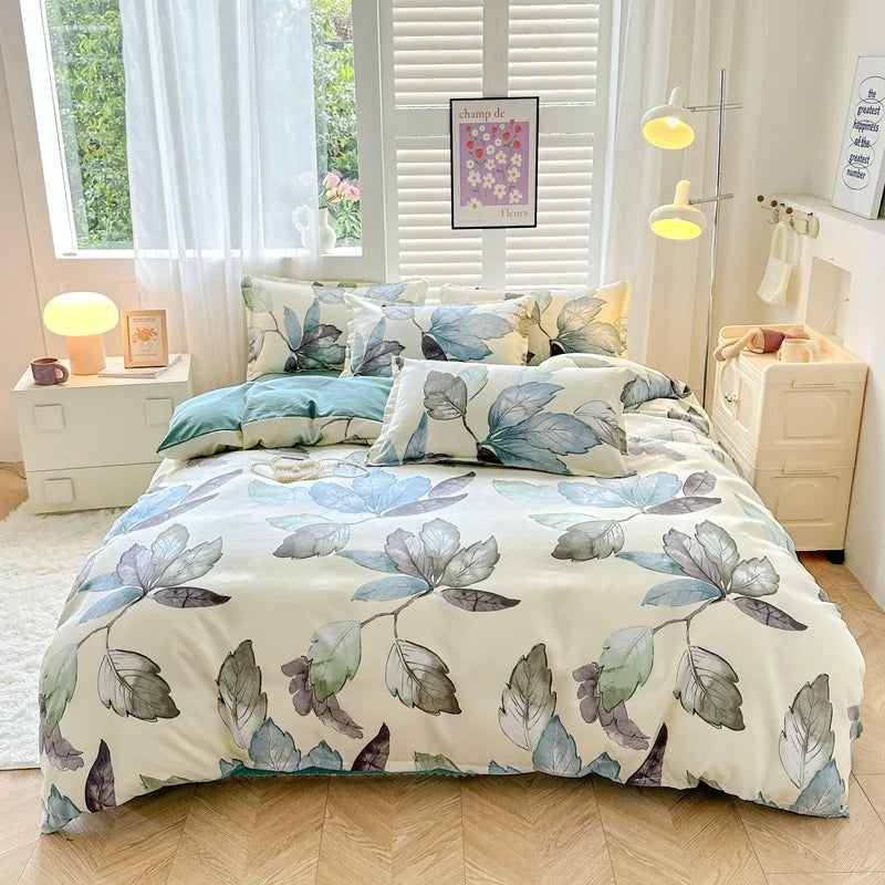 Afralia™ Geometric Pattern Quilt Cover: Non Pilling, Comfortable, Breathable Bedding for Seasons