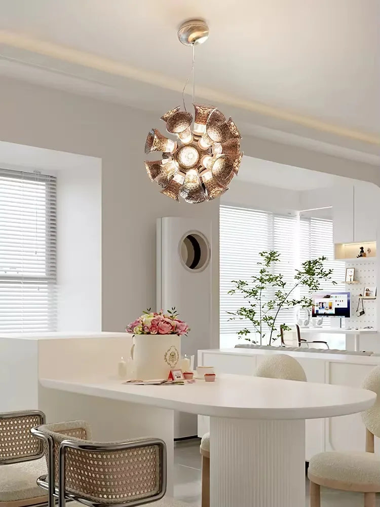 Afralia™ Designer Luxury Chalice Lamp for Living Room Bedroom Hotel Project Décor Home LED Suspension Luminaire