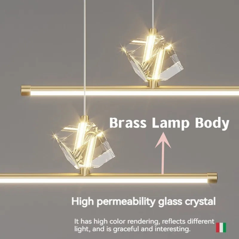 Afralia™ Copper LED Pendant Lights with Remote Control for Dining Room, Kitchen, and Bar