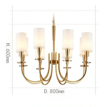 Afralia™ Copper Ceiling Chandelier for Living Room Kitchen Bedroom Lighting