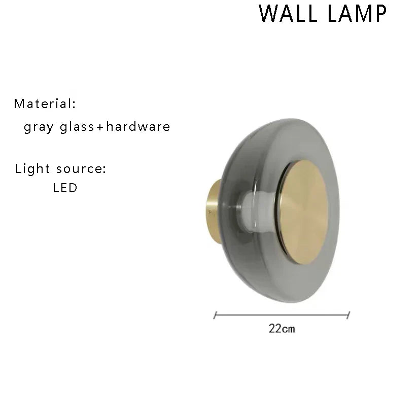 Afralia™ Gray Glass Floor Lamp: Italian Design Minimalist Standing Lighting for Living Room