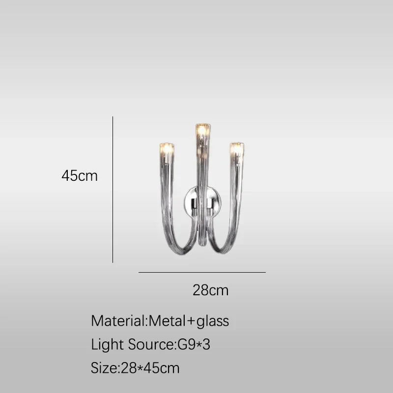 Afralia™ Glass Tube Dining Chandelier Modern Lamps