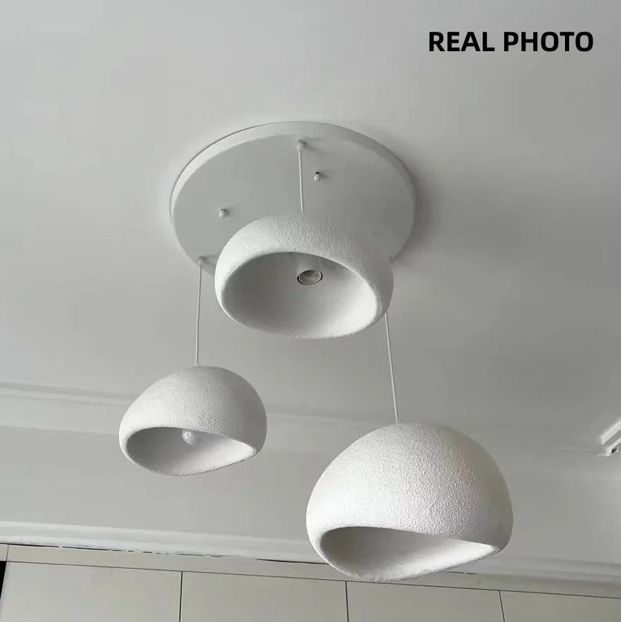 Afralia™ LED Wabi Sabi Chandelier: Modern Minimalist Pendant Light for Home, Dining, Living Room