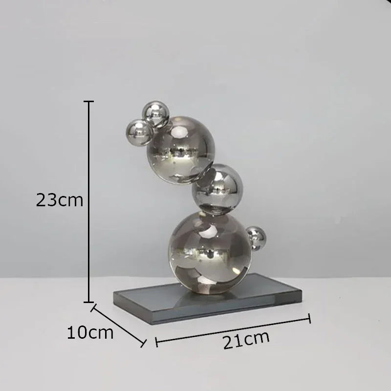 Afralia™ Spherical Crystal Ball Ornaments for Desk Decoration and Abstract Artwork