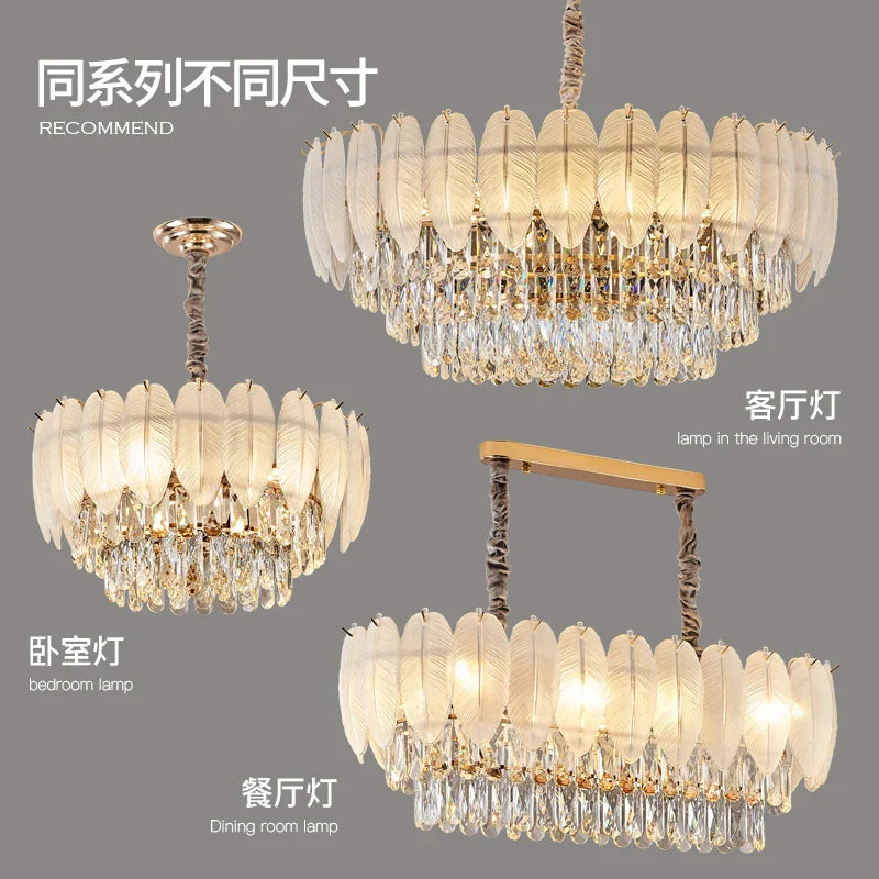Afralia™ Luxury Crystal Chandelier: Modern Elegance for Living Room, Hall, Restaurant Lighting