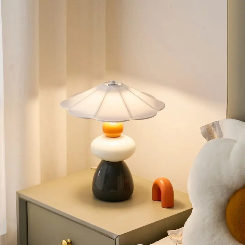 Afralia™ Ceramic Bedside Lamp | Luxe Study Desk Light | High-End Aesthetic Master Bedroom Lighting