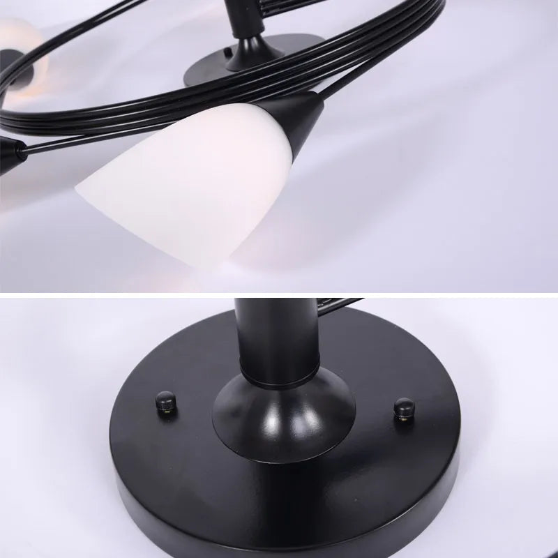 Afralia™ Glass Nordic Ceiling Chandelier for Home Decor Lighting