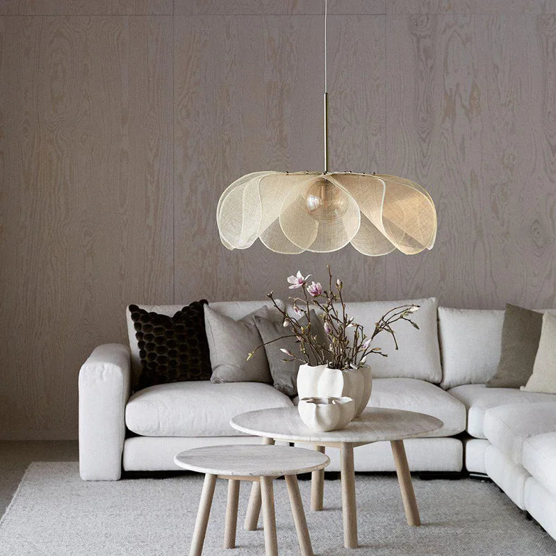 Afralia™ Flower Chandelier Pendant Light with E27 Bulb for Living Dining Room