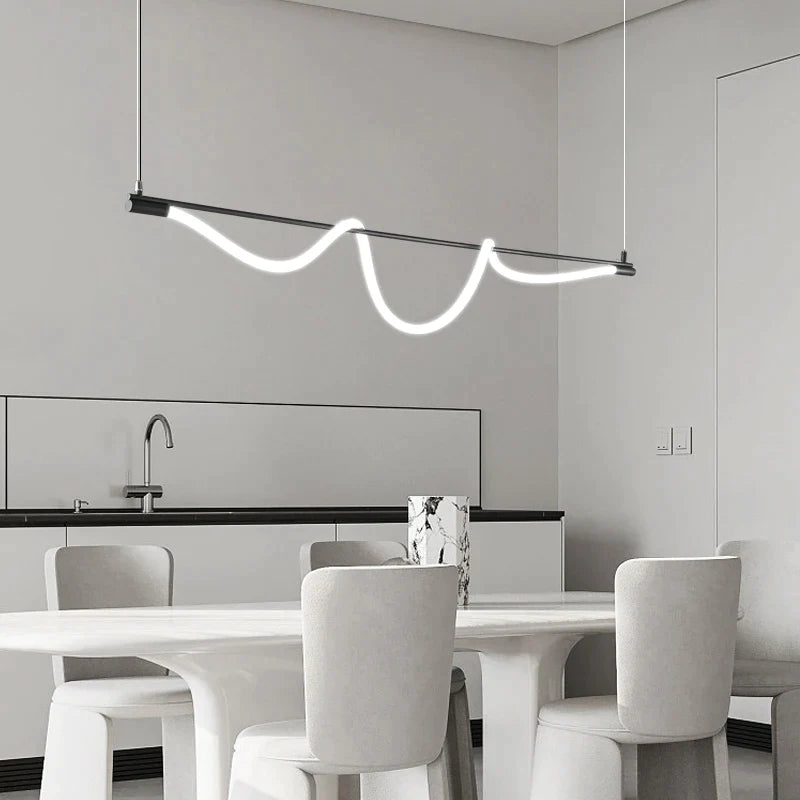 Afralia™ LED Chandelier: Modern Dining Room & Living Room Light, Bedroom & Bar Table Lamp