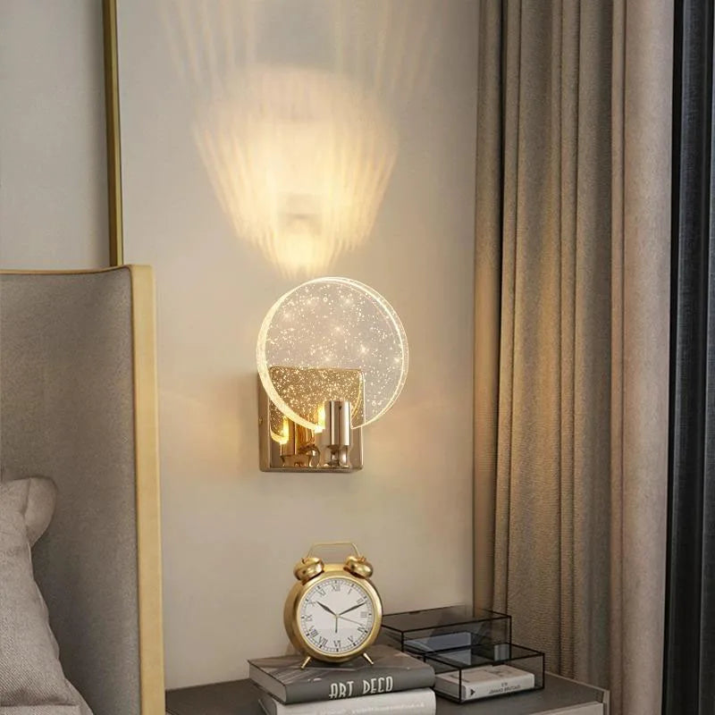 Afralia™ Crystal Bubble Wall Lamp: Modern Luxury Lighting for Bedroom, Living Room, and Aisle