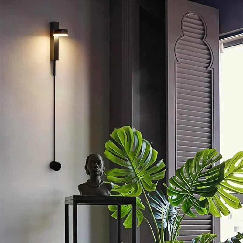 Afralia™ Flex LED Wall Mount Lamp 360° Rotating Dimming Switch Sconce Light