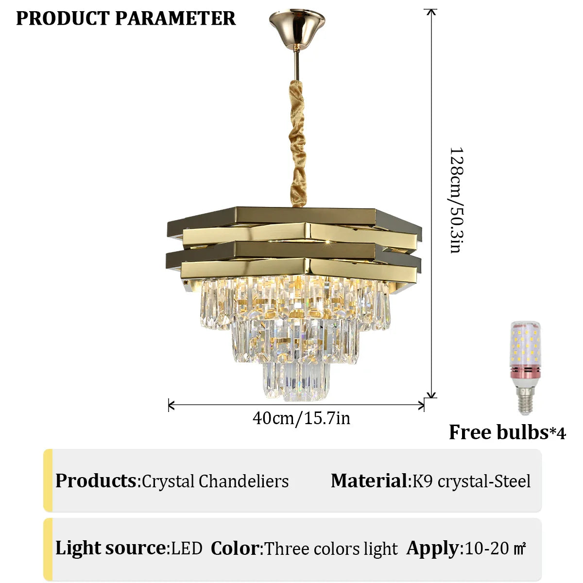Afralia™ Modern Crystal Ceiling Chandelier 3 Level Pendant Light for Living Room