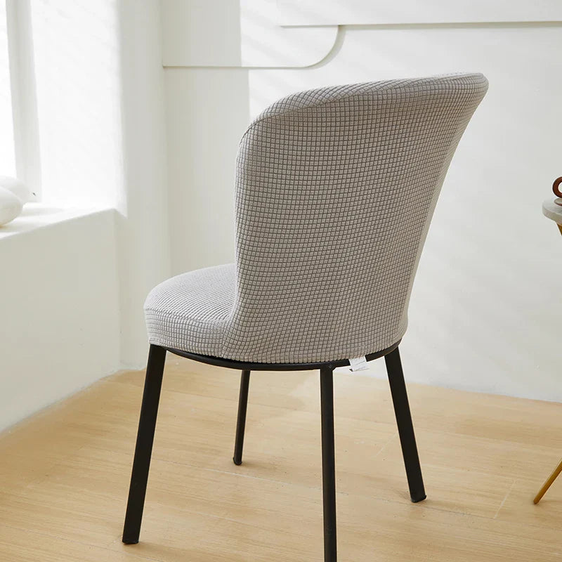 Afralia™ Fleece Round Chair Cover | Spandex Slipcover for Home Banquet Decor