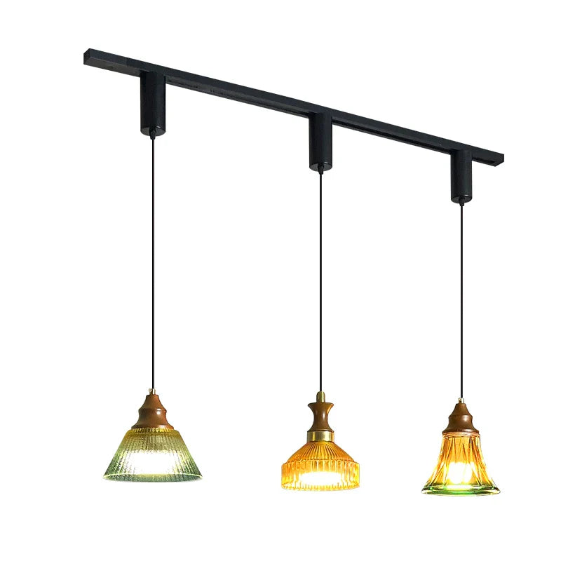 Afralia™ Medieval Style Restaurant Track Lights & Retro Coffee Shop Chandelier