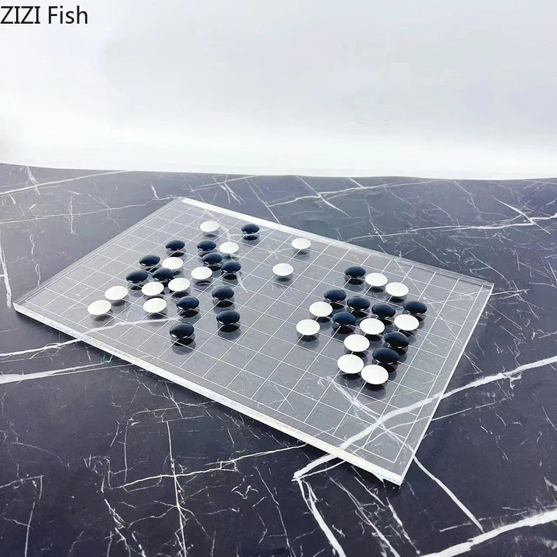 Afralia™ Geometric Chess Set - Minimalist Chessboard & Pieces for Casual Games