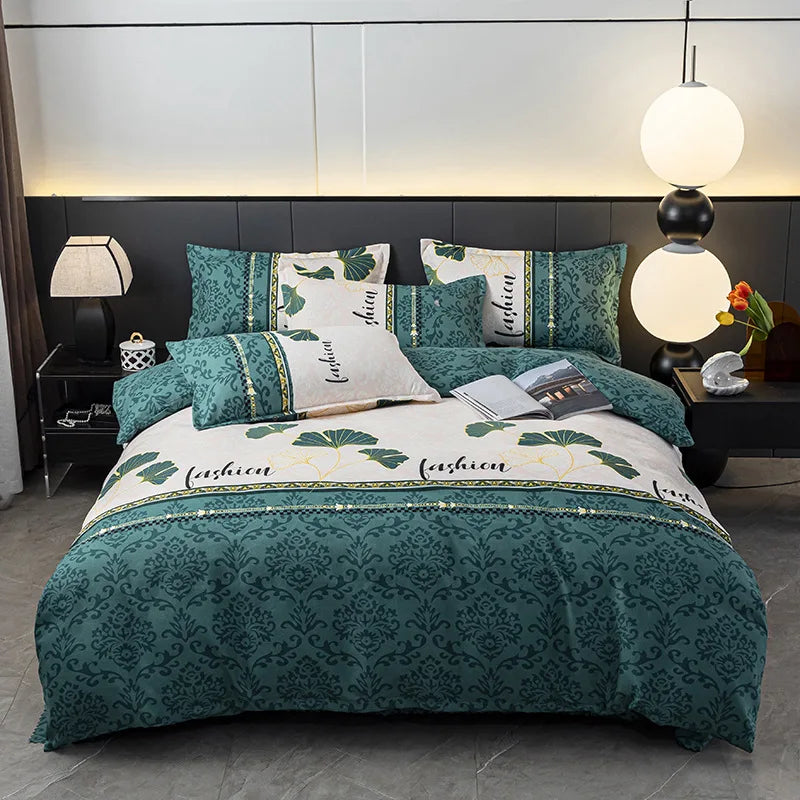 Afralia™ Geometric Pattern Quilt Cover: Non Pilling, Comfortable, Breathable Bedding for Seasons