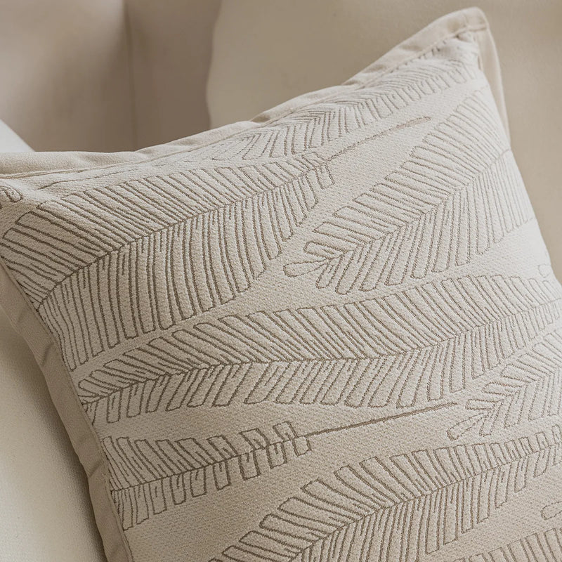 Afralia™ French Cream Jacquard Pillow Covers 45*45 for Home Decor