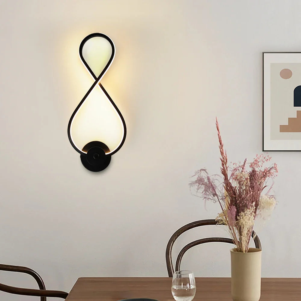 Afralia™ Modern Nordic LED Wall Lamp Sconce Light for Bedroom Living Room Aisle