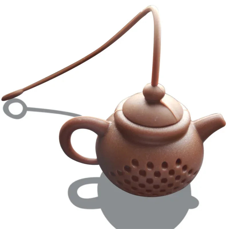 Afralia™ Teapot-Shape Tea Infuser Strainer: Reusable Silicone Filter for Tea Leaves