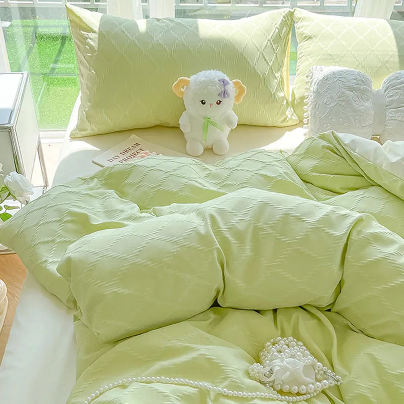 Afralia™ Diamond Jacquard Duvet Cover, Skin-Friendly & Breathable for All Seasons