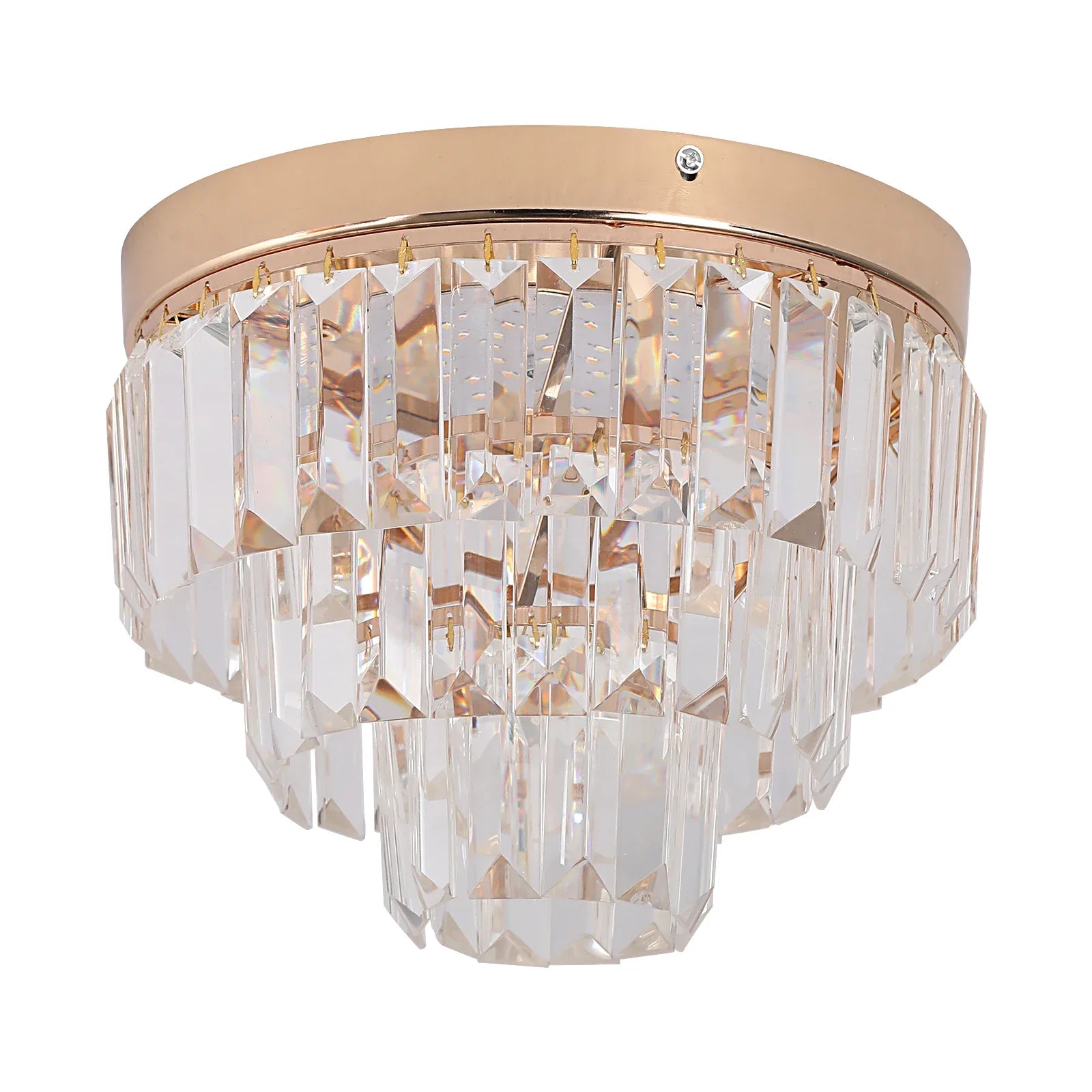 Afralia™ Luxury Crystal Chandelier Pendant Light for Home Decor Fixture