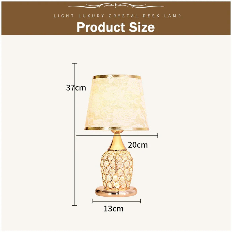 Afralia™ Crystal Bedroom Table Lamp: Modern, Romantic, Decorative Lighting