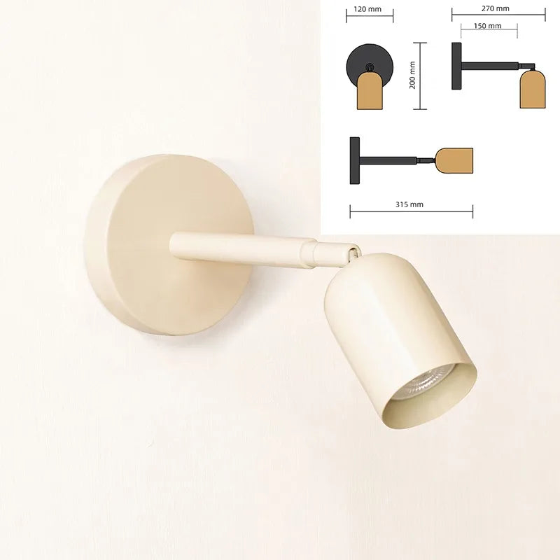 Afralia™ Adjustable GU10 LED Wall Sconce Modern Wall Light for Living Room & Bedroom